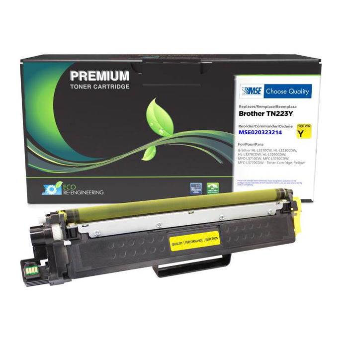 MSE Remanufactured Yellow Toner Cartridge for Brother TN223