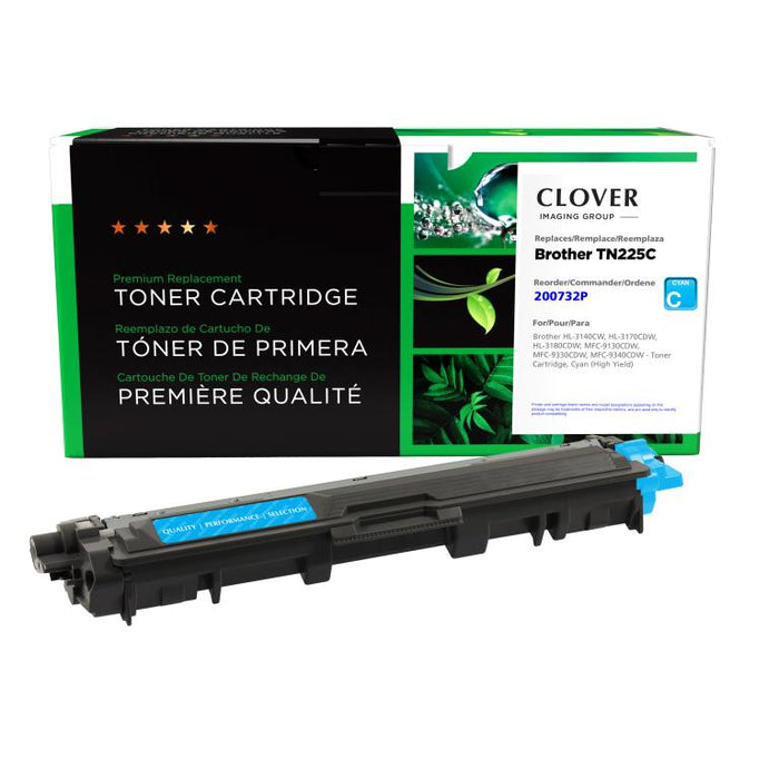 Clover Imaging Remanufactured High Yield Cyan Toner Cartridge for Brother TN225