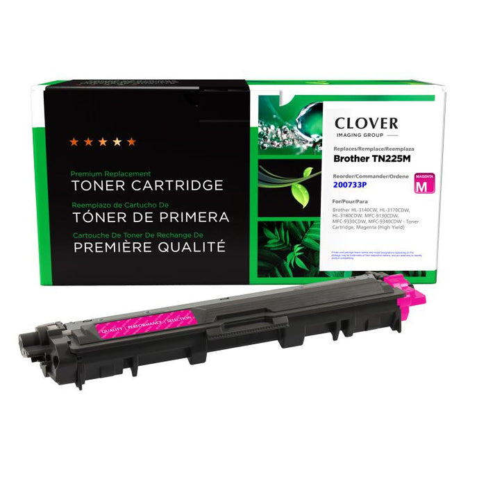 Clover Imaging Remanufactured High Yield Magenta Toner Cartridge for Brother TN225