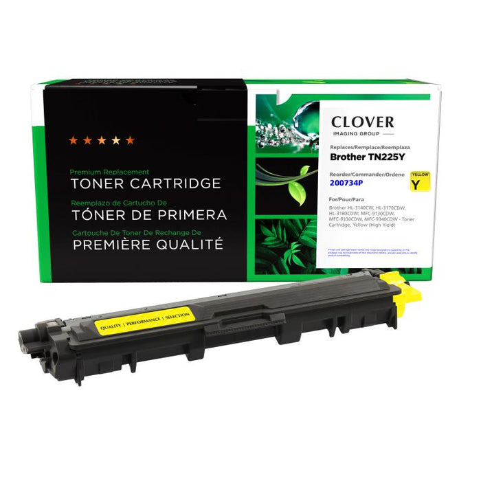 Clover Imaging Remanufactured High Yield Yellow Toner Cartridge for Brother TN225