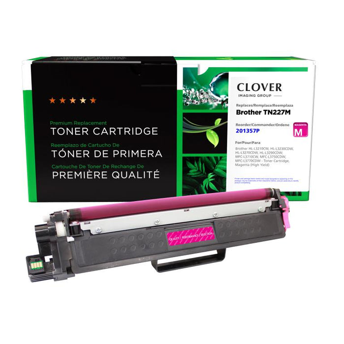 Clover Imaging Remanufactured High Yield Magenta Toner Cartridge for Brother TN227