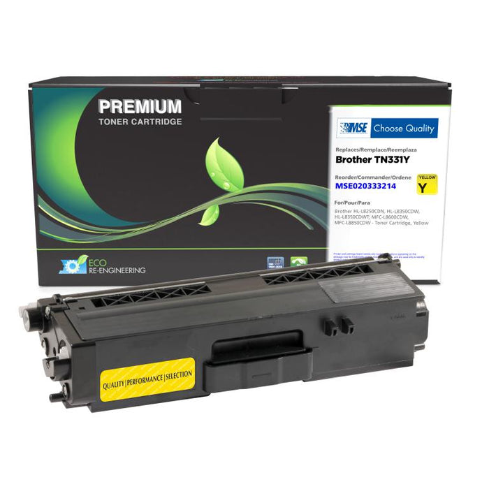 MSE Remanufactured Yellow Toner Cartridge for Brother TN331