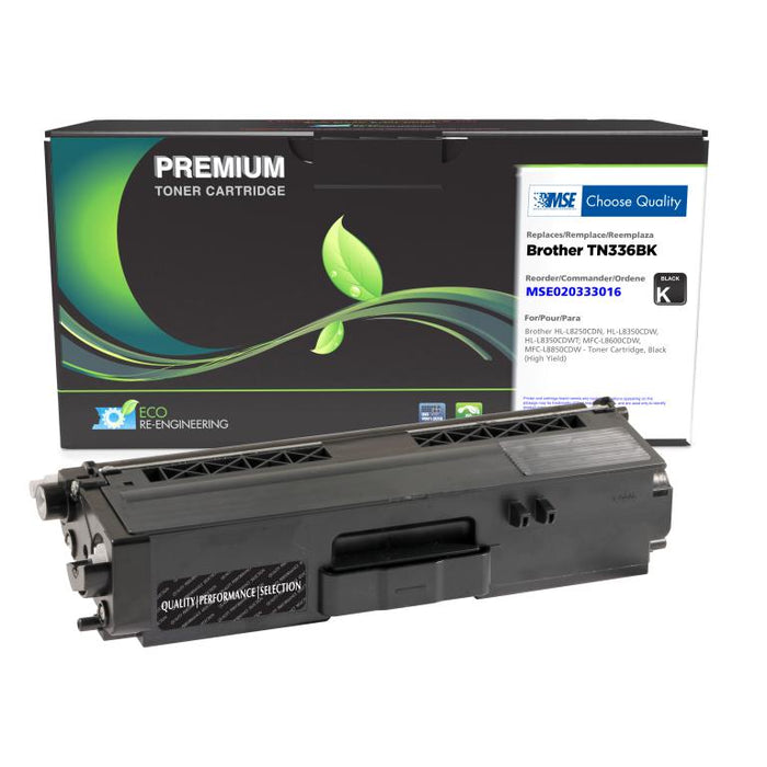MSE Remanufactured High Yield Black Toner Cartridge for Brother TN336