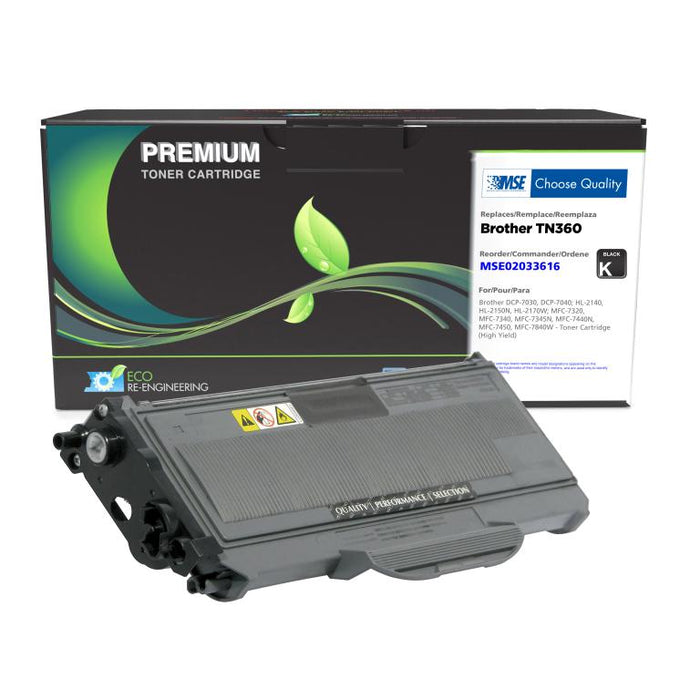 MSE Remanufactured High Yield Toner Cartridge for Brother TN360