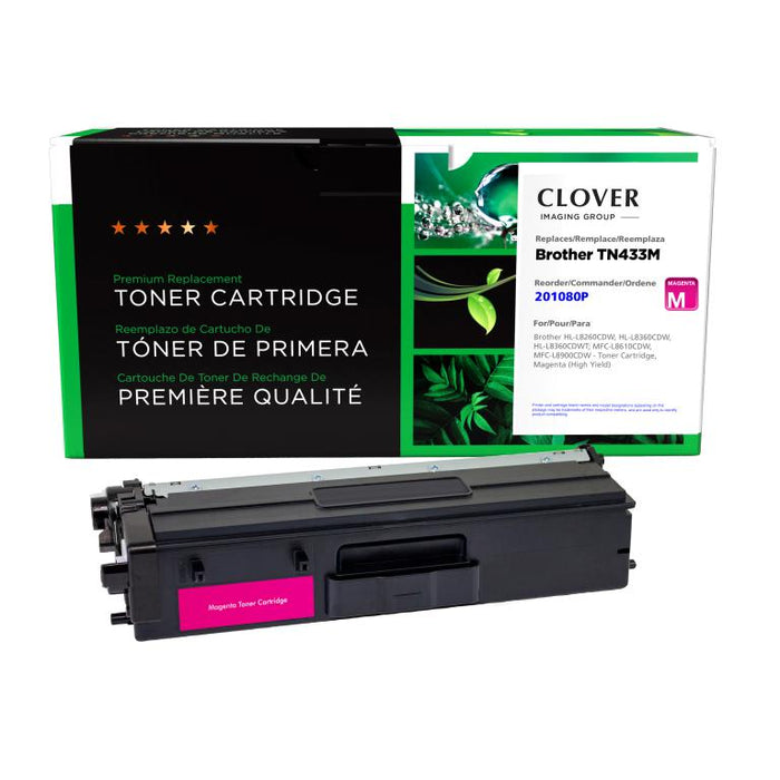 Clover Imaging Remanufactured High Yield Magenta Toner Cartridge for Brother TN433M