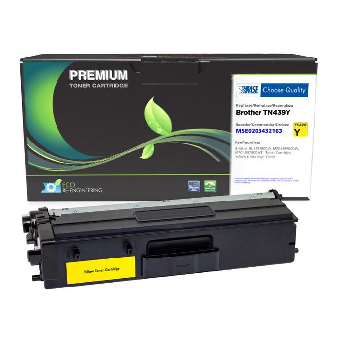 MSE Remanufactured Ultra High Yield Yellow Toner Cartridge for Brother TN439Y