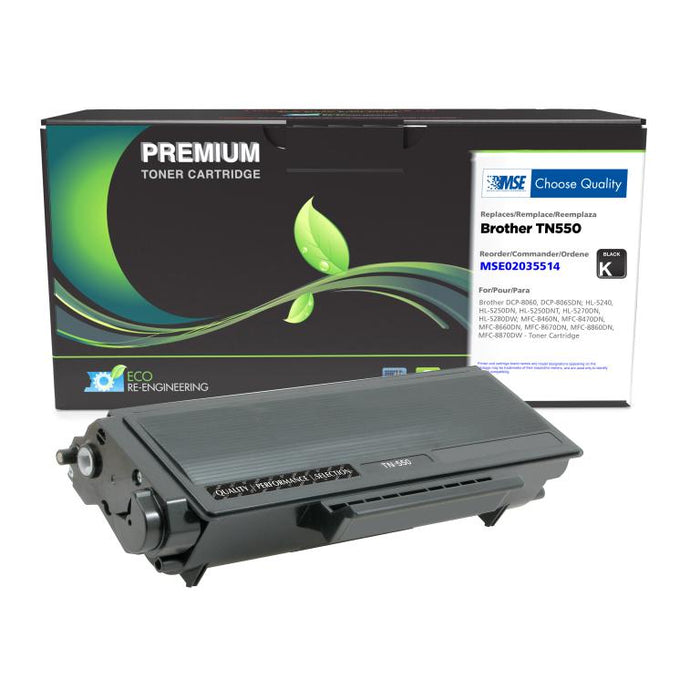 MSE Remanufactured Toner Cartridge for Brother TN550