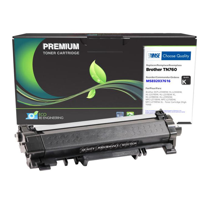MSE Remanufactured High Yield Toner Cartridge for Brother TN760