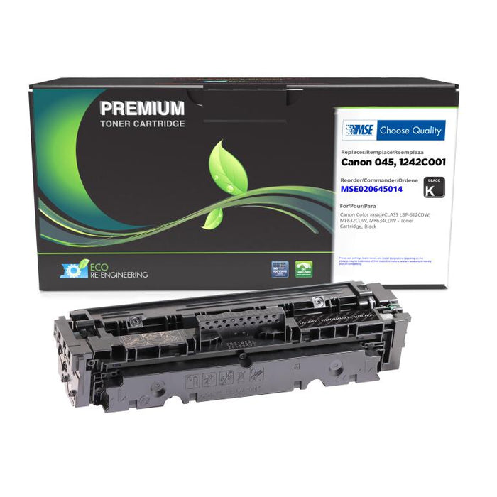 MSE Remanufactured Black Toner Cartridge for Canon 045 (1242C001)