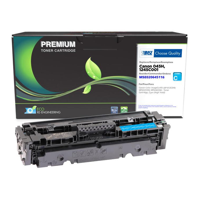MSE Remanufactured High Yield Cyan Toner Cartridge for Canon 045H (1245C001)