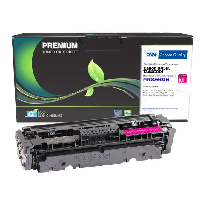 MSE Remanufactured High Yield Magenta Toner Cartridge for Canon 045H (1244C001)