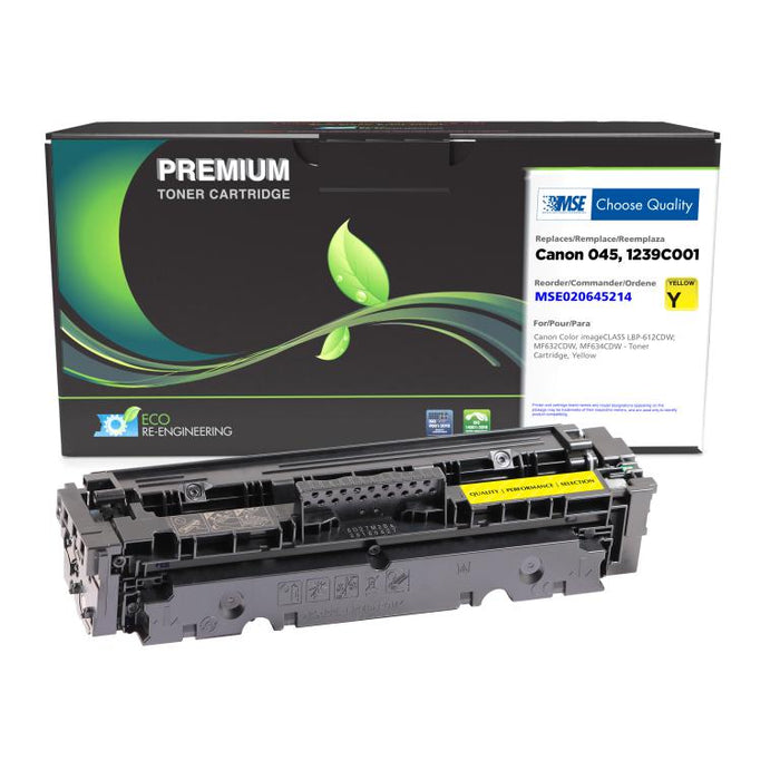 MSE Remanufactured Yellow Toner Cartridge for Canon 045 (1239C001)