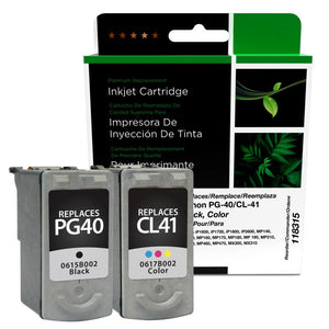 Black, Color Ink Cartridges for Canon PG-40/CL-41