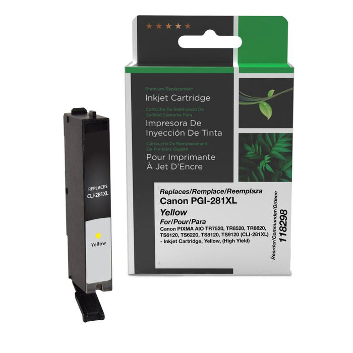 Clover Imaging Remanufactured High Yield Yellow Ink Cartridge for Canon CLI-281XL