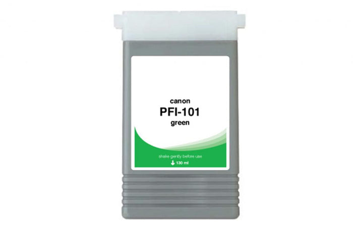 WF Non-OEM New Green Wide Format Ink Cartridge for Canon PFI-101 (0890B001AA)