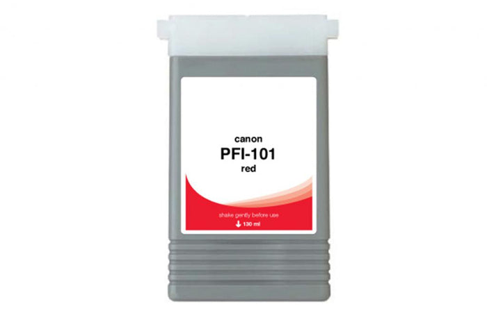 WF Non-OEM New Red Wide Format Ink Cartridge for Canon PFI-101 (0889B001AA)