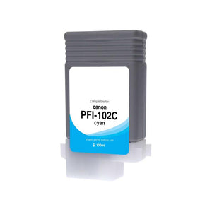 Cyan Wide Format Ink Cartridge for Canon PFI-102 (0896B001)