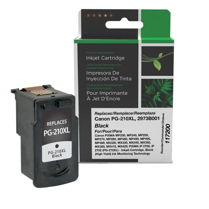 Clover Imaging Remanufactured High Yield Black Ink Cartridge for Canon PG-210XL (2973B001)