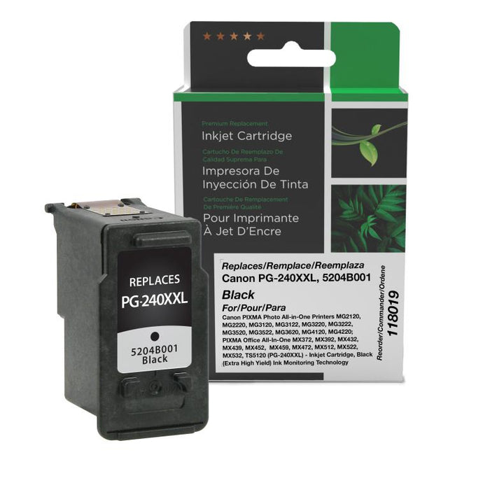 Clover Imaging Remanufactured Extra High Yield Black Ink Cartridge for Canon PG-240XXL (5204B001)