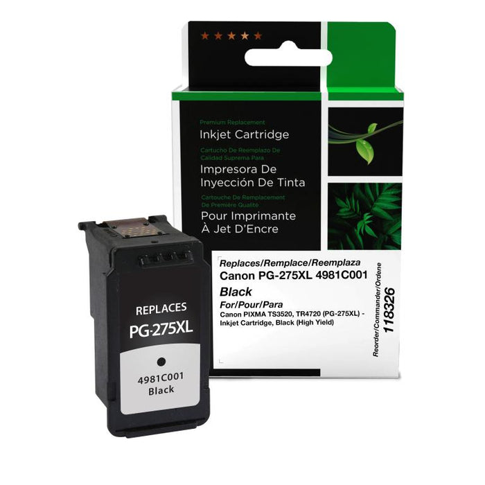 Clover Imaging Remanufactured High Yield Black Ink Cartridge for Canon PG-275XL (4981C001)