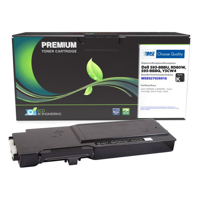 MSE Remanufactured High Yield Black Toner Cartridge for Dell C2660