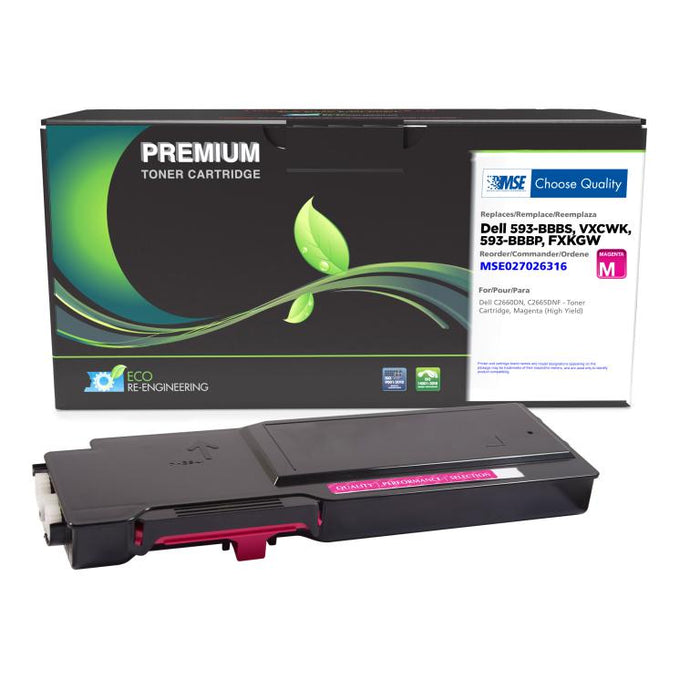 MSE Remanufactured High Yield Magenta Toner Cartridge for Dell C2660