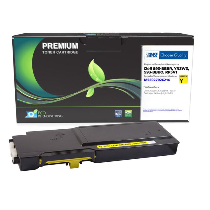 MSE Remanufactured High Yield Yellow Toner Cartridge for Dell C2660