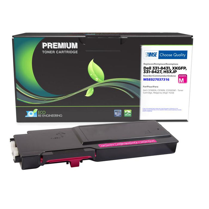 MSE Remanufactured High Yield Magenta Toner Cartridge for Dell C3760