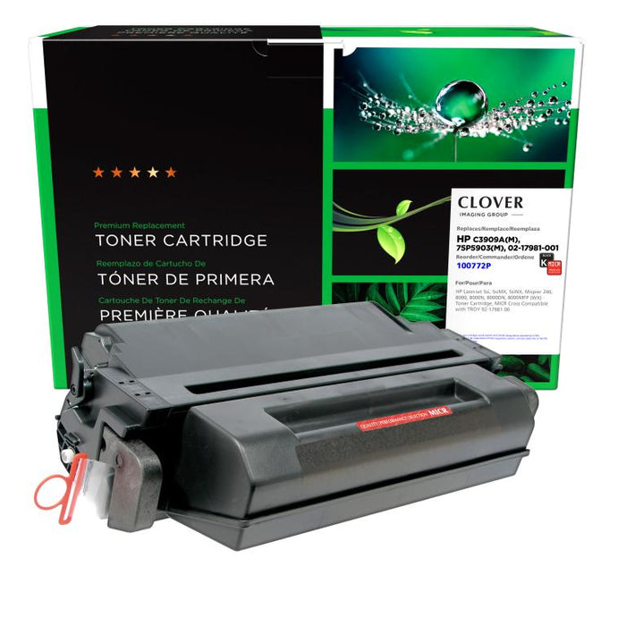 Clover Imaging Remanufactured MICR Toner Cartridge for HP C3909A, TROY 02-17981-001