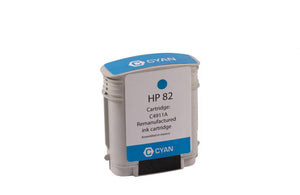 High Yield Cyan Wide Format Ink Cartridge for HP 82 (C4911A)