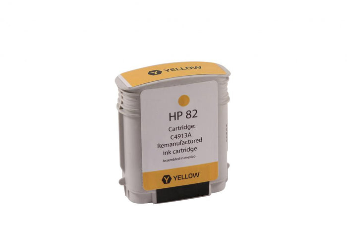 WF Remanufactured High Yield Yellow Wide Format Ink Cartridge for HP 82 (C4913A)