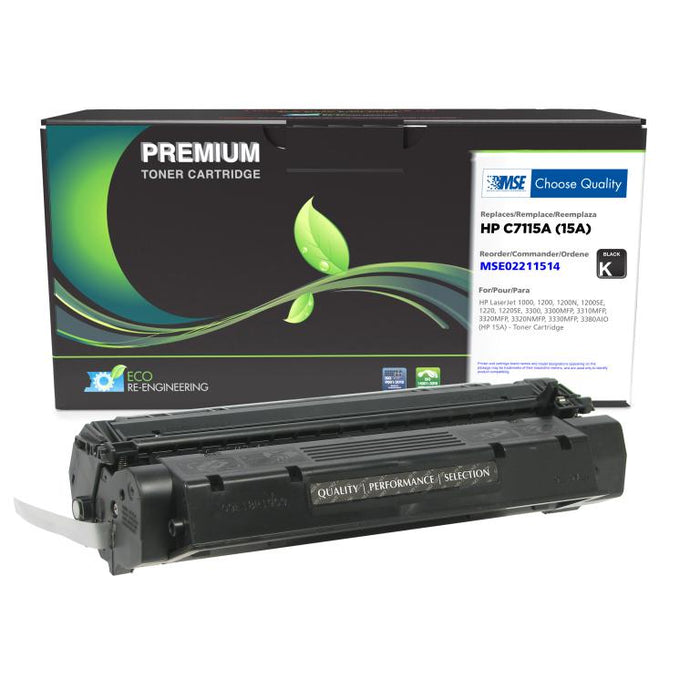 MSE Remanufactured Toner Cartridge for HP 15A (C7115A)