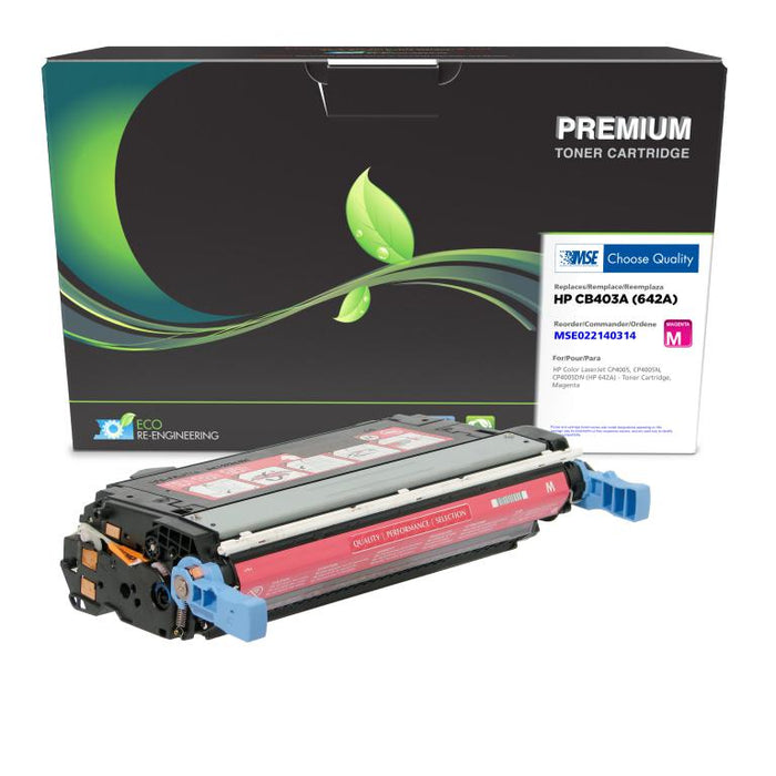 MSE Remanufactured Magenta Toner Cartridge for HP 642A (CB403A)
