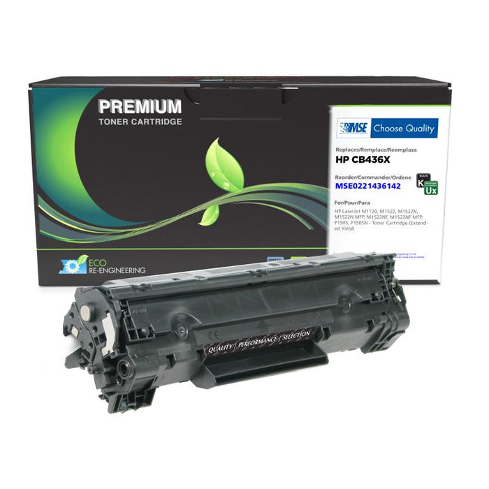 MSE Remanufactured Extended Yield Toner Cartridge for HP CB436A