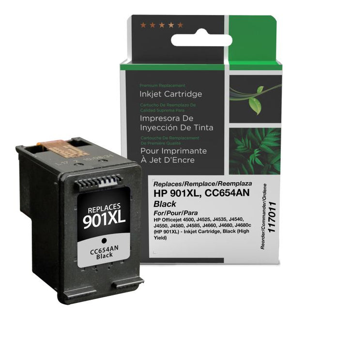 Clover Imaging Remanufactured High Yield Black Ink Cartridge for HP 901XL (CC654AN)