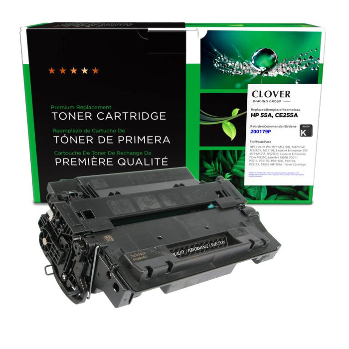Clover Imaging Remanufactured Toner Cartridge for HP 55A (CE255A)