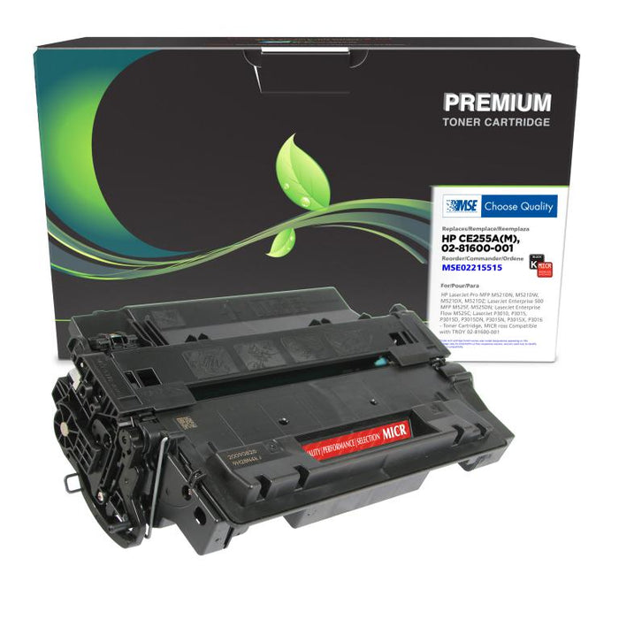 MSE Remanufactured MICR Toner Cartridge for HP CE255A, TROY 02-81600-001