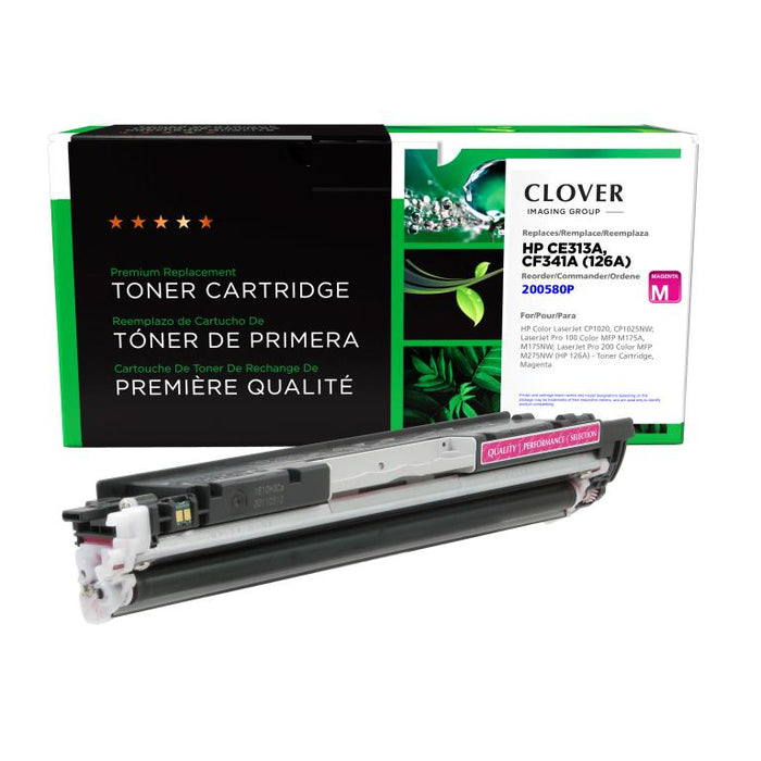Clover Imaging Remanufactured Magenta Toner Cartridge for HP 126A (CE313A)