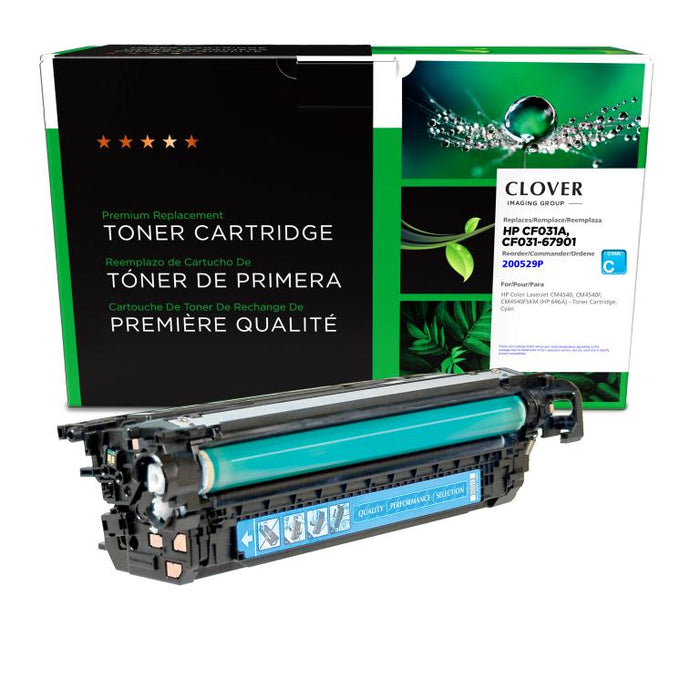 Clover Imaging Remanufactured Cyan Toner Cartridge for HP 646A (CF031A)
