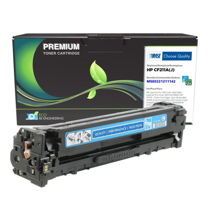 MSE Remanufactured Extended Yield Cyan Toner Cartridge for HP CF211A