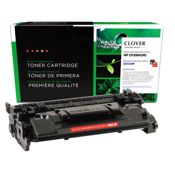 Clover Imaging Remanufactured High Yield MICR Toner Cartridge for HP CF258X