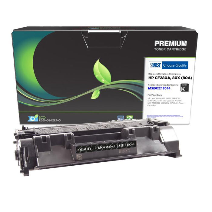 MSE Remanufactured Toner Cartridge for HP 80A (CF280A)