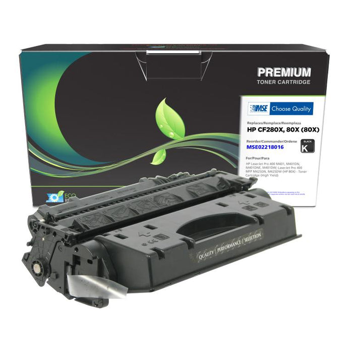 MSE Remanufactured High Yield Toner Cartridge for HP 80X (CF280X)