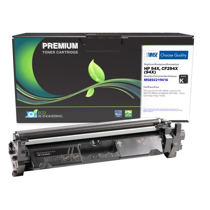 MSE Remanufactured High Yield Toner Cartridge for HP 94X (CF294X)