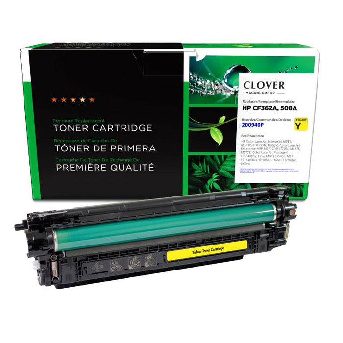 Clover Imaging Remanufactured Yellow Toner Cartridge for HP 508A (CF362A)