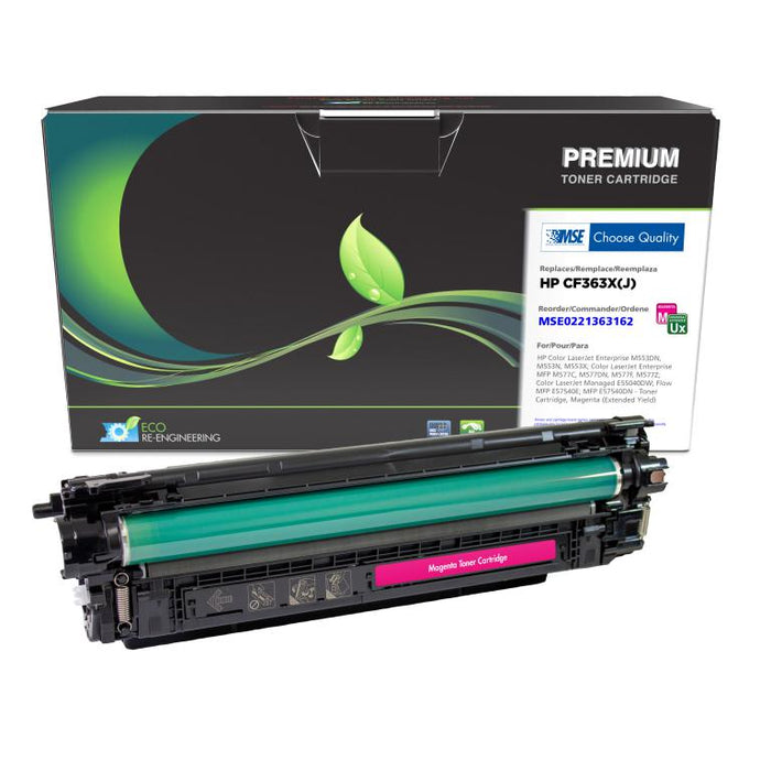 MSE Remanufactured Extended Yield Magenta Toner Cartridge for HP CF363X