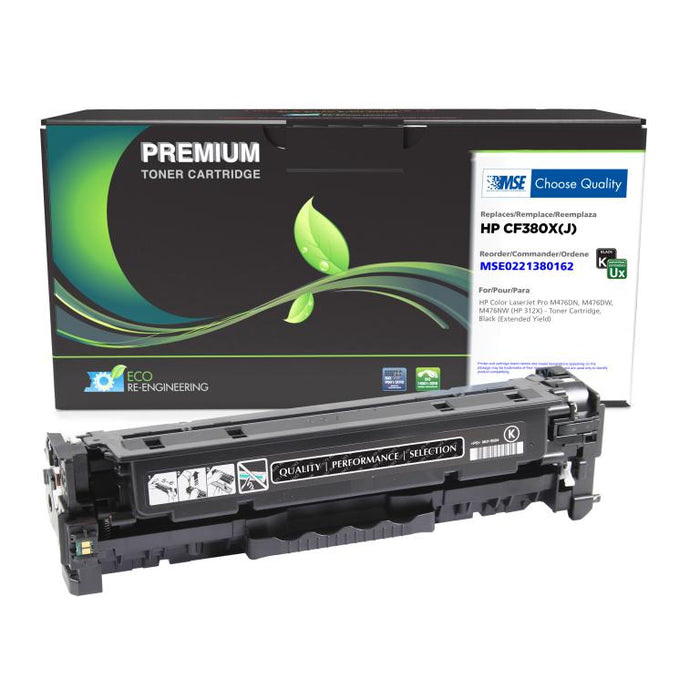MSE Remanufactured Extended Yield Black Toner Cartridge for HP CF380X
