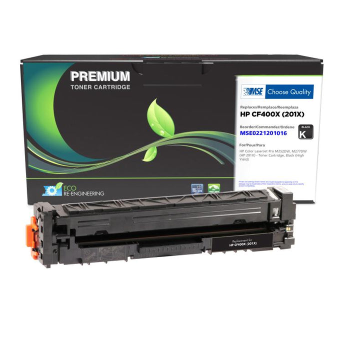 MSE Remanufactured High Yield Black Toner Cartridge for HP 201X (CF400X)