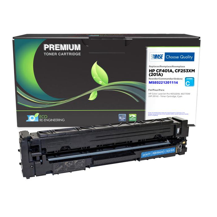 MSE Remanufactured Cyan Toner Cartridge for HP 201A (CF401A)