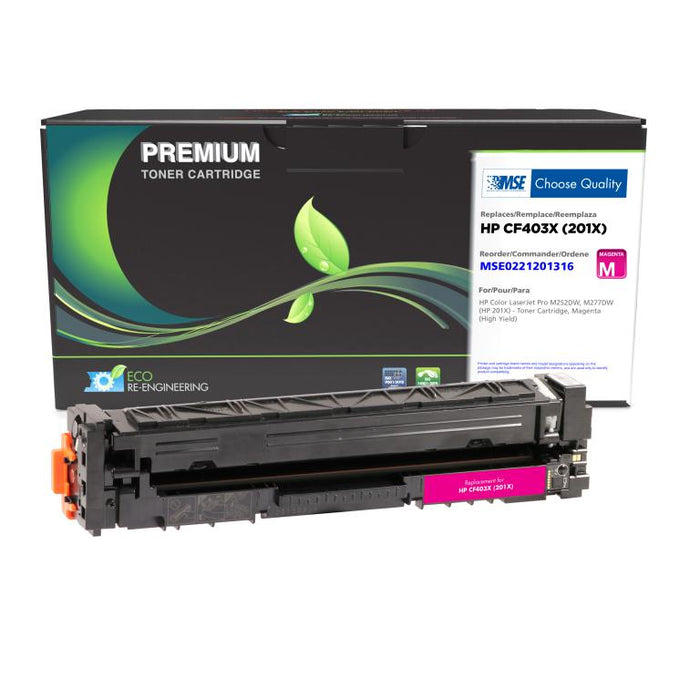 MSE Remanufactured High Yield Magenta Toner Cartridge for HP 201X (CF403X)